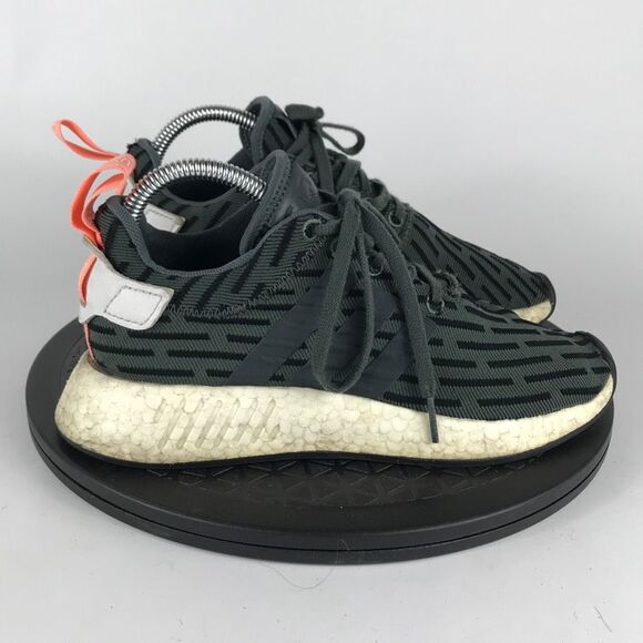 Adidas NMD R2 Green Athletic Running Shoes BA7259 Women’s Size 7 - Picture 4 of 12
